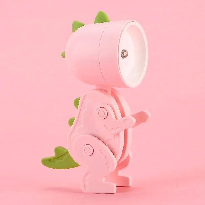 LED Nachtlicht Mini Dinosaurier Licht Ins Student Geschenk Cartoon Haustier Klapptisch Lampe Kinderzimmer Nacht Schlafzimmer Wohnzimmer Dekor