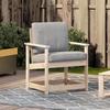 VidaXL Chaise de Jardin, Siège avec Dossier, Chaise à Manger, Fauteuil de Camping, Meuble de Terrasse Patio Extérieur, Bois 832625