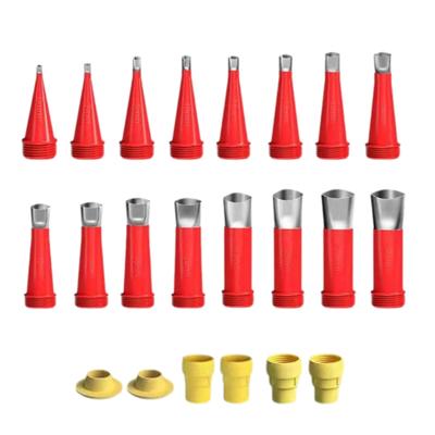 Kit Ugelli per Stuccatura, 22 Pezzi Ugelli in Acciaio Inossidabile e Silicone per Sigillatura 6/7/9/10/11/12/13/14/15/16/18/20/23/25/28/30mm