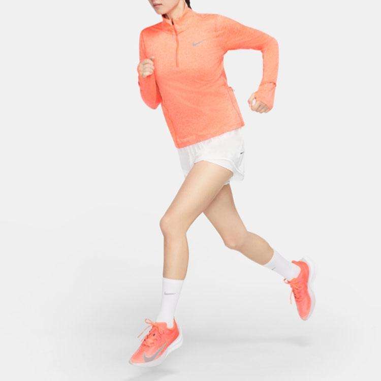 Nike Element Half-Zip Running Fitness Top Women Tops Bright-Orange CU3221-854