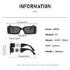 New Square Small Frame Sunglasses For Women Street Pography Glasses Fashion Square Modern Sunglasses