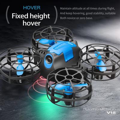 Best Seller V18 Mini Drone 3D Flip Headless Mode Drones Air Pressure Height Maintain RC Quadcopter Dron Children's Toy Gift