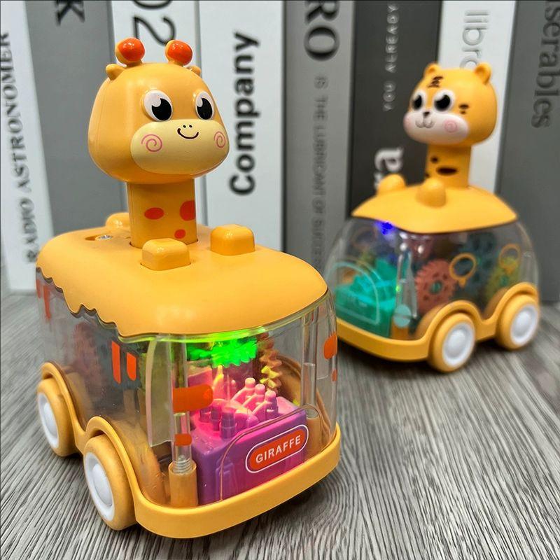 Animal Car Baby Toys for 1 2 Year Old Boy Press and Go Car Luminous Toys Toddler Pull Back Cars for Kids Boys Girl Birthday Gift