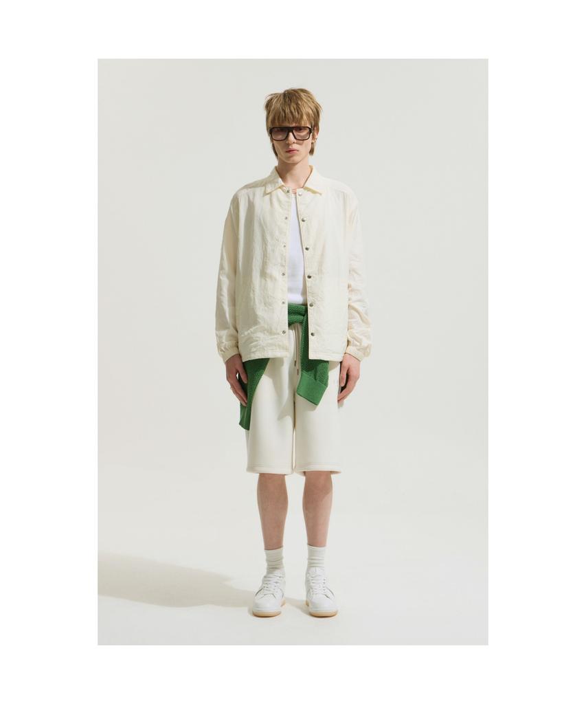 Iro Plisse Crinkle Coach Jacket - Ivory