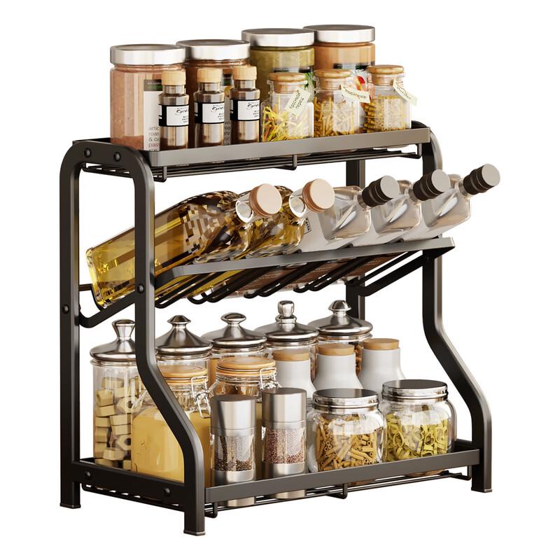 Kitchen Countertop 3-Tier Seasoning Rack