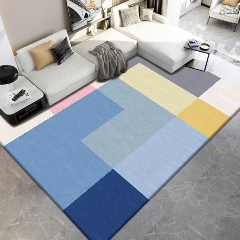 Carpet Living Room Bedroom, Bedside Carpet Autumn and Winter Simple Room Floor Mat Easy To Maintain