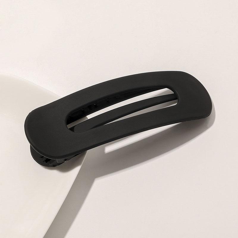 Korean Frosted Large Barrettes For Women Girl Hair Accesories Fashion Color Solid Acrylic Hairpins Toothed Non-slip BB Hair Clips