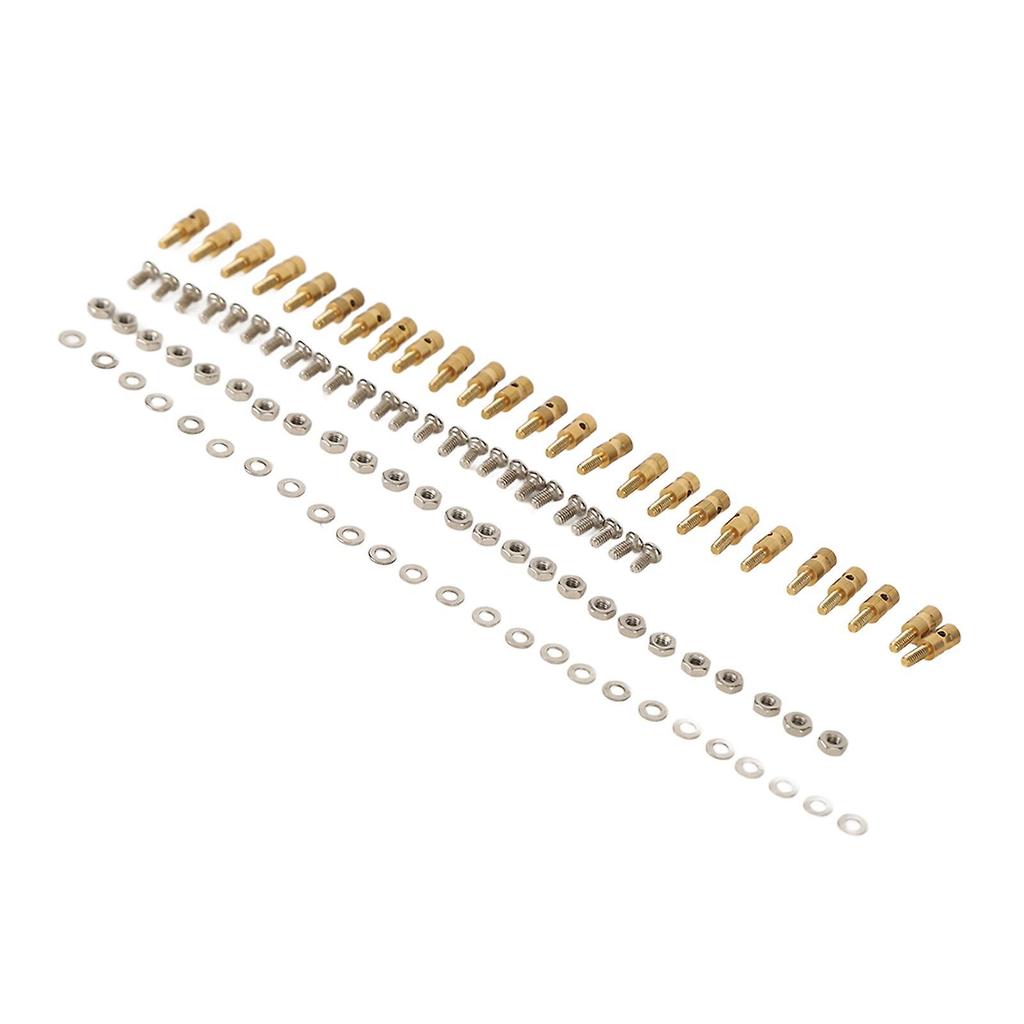 Pushrod Linkage Stopper Quick Adjuster RC Push Rod Connector with Screws Nuts Gaskets for Model Boat Airplane Helicopter 1.0mm/0.04in