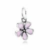 Pink Flowers Series Charm Beads Daisy Flower Clip Cherry Blossom Rose In Bloom Fit Original Bracelets Diy Jewelry Gifts