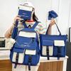 2023 New Schoolbag for Middle School Students Korean Edition Sen Series Backpack Versatile Trendy Cool Large Capacity Backpack