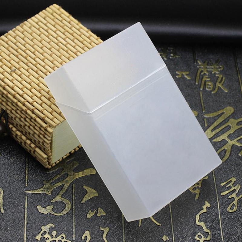 Transparent Plastic Storage Box Pocards Small Card Storage Box Cigarette Case