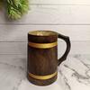17.78 Cm Wooden Beer Mug for Parties Daily Use Food Safe