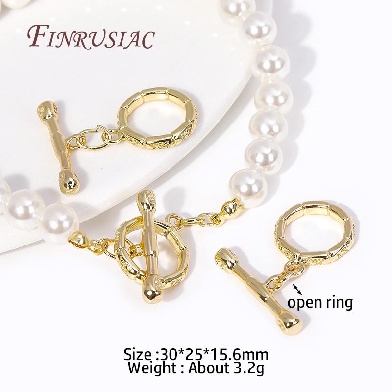 Multi Styles High Quality Brass Toggle Clasps 18K Gold Plated Bracelet Connect Clasps DIY Jewelry Making Supplies OT Clasps