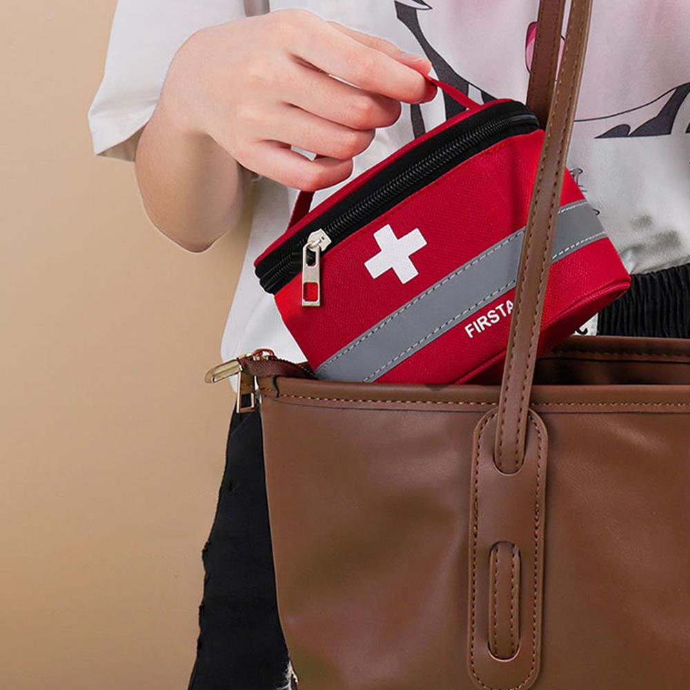 1PC Portable Medicine Bag Travel Outdoor Storage Health Kit Medicine Kit Travel Family Medicine Home Cloth Medicine Kit