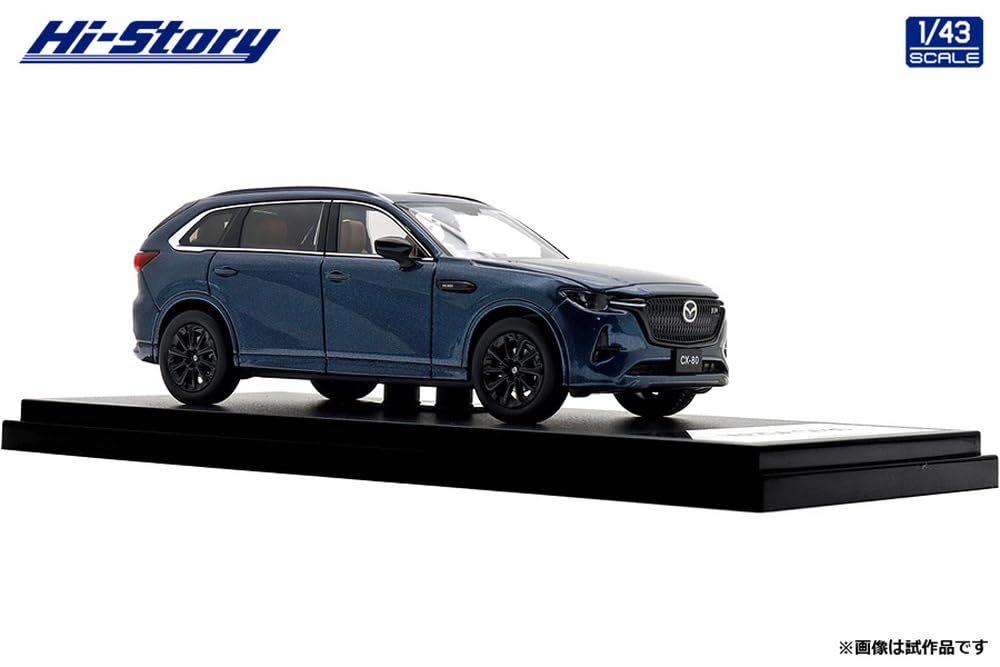 Inter Allied Hi Story MAZDA Deep Crystal Blue Mica Finished Product HS494DB 1/43 CX-80 (2024)