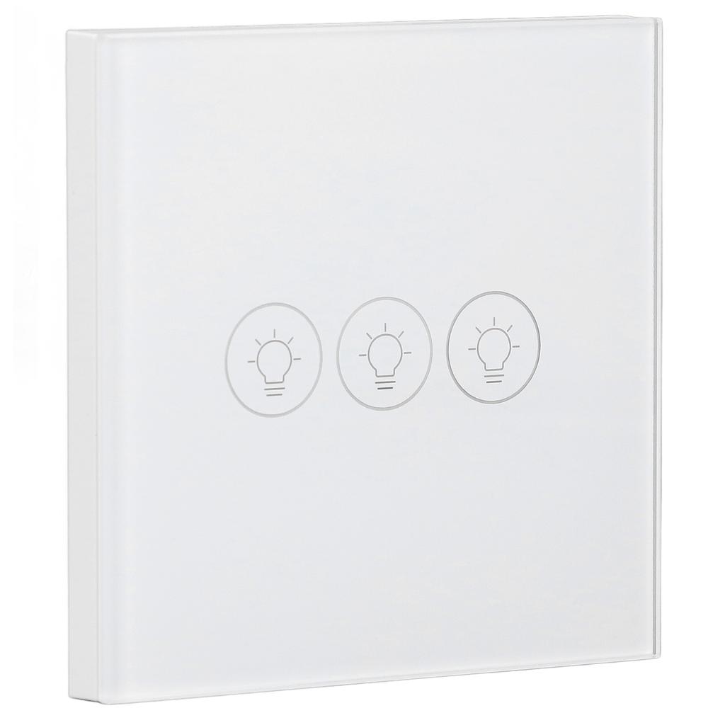 WiFi Touch Light Switch Voice Control Dimmable Smart Wall Touch Switch with Timer for Tuya 90?250V