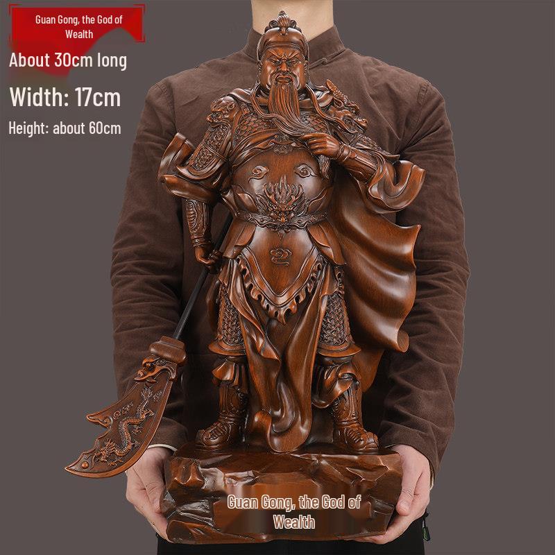 Guan Yu Wealth Statue: Home & Office Decor, Prosperity Symbol, Worship Item, Perfect for Shops & Business Openings