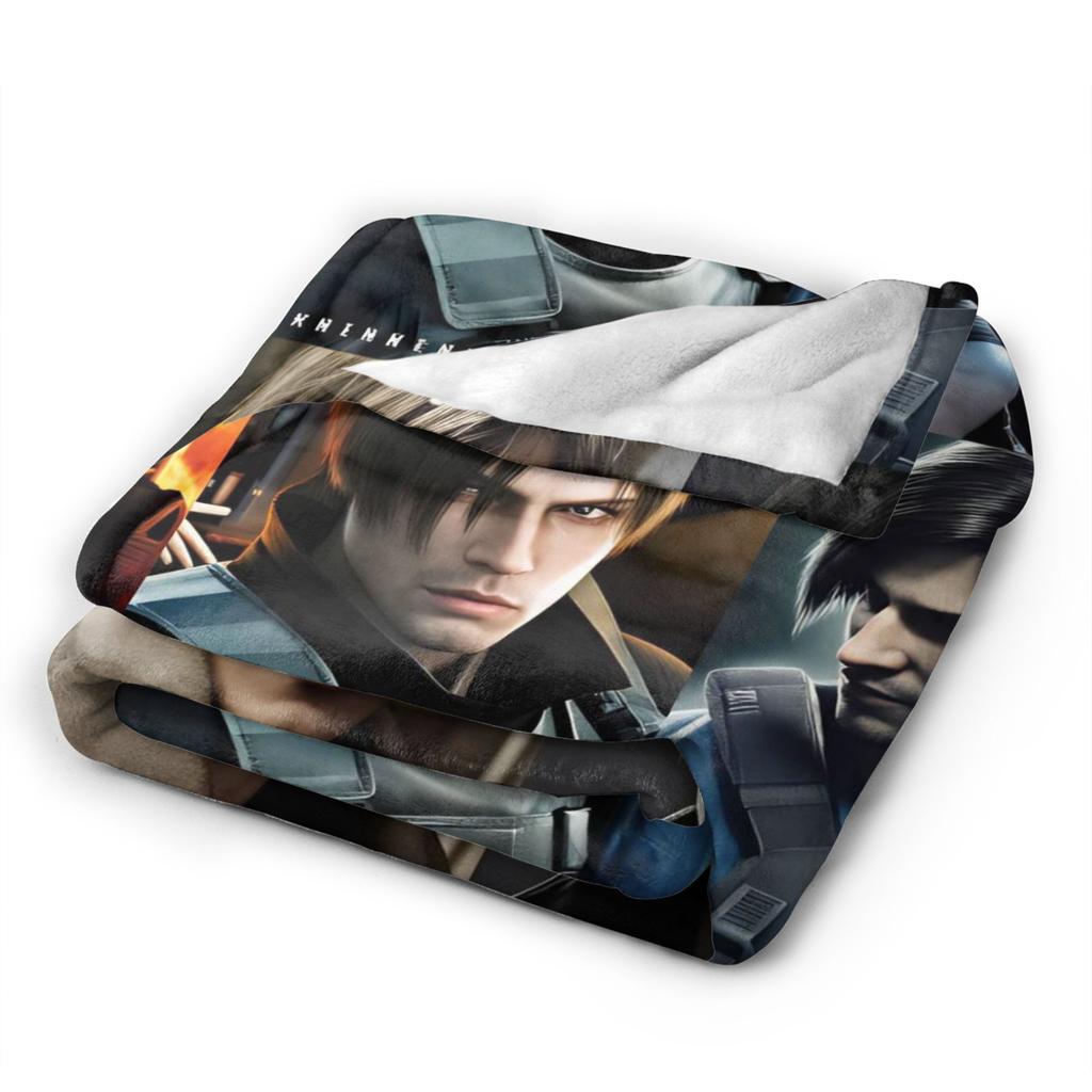 Soft Blanket Travel Office Leon Kennedy Throw Blanket Aesthetic Bedspread For Bedroom