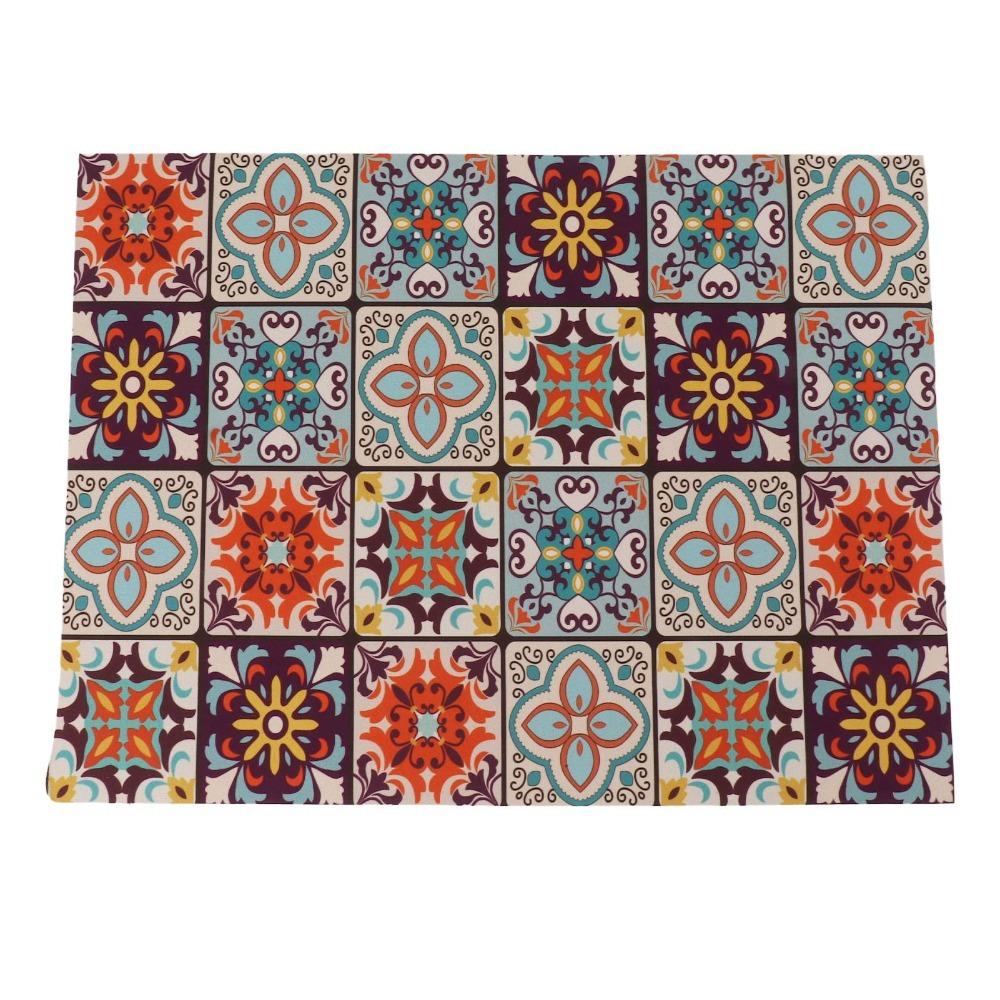 Multicolored Coffee Bar Mat Waterproof Coffee Maker Mat Versatile Table Placemat Kitchen Use