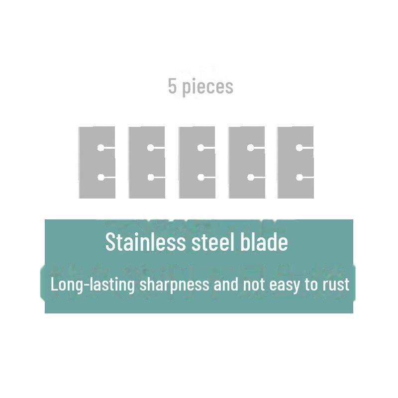 

Нож для соскабливания водорослей: Двухсекционный инструмент из нержавеющей стали для чистки аквариумов и удаления мха. 5 blades