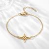 Stainless Steel Animal Letter Star Bracelet - Unisex Fashion Accessory