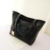 PU Leather Shoulder Bag Metallic Alligator Pattern Handbag for Easy Organization