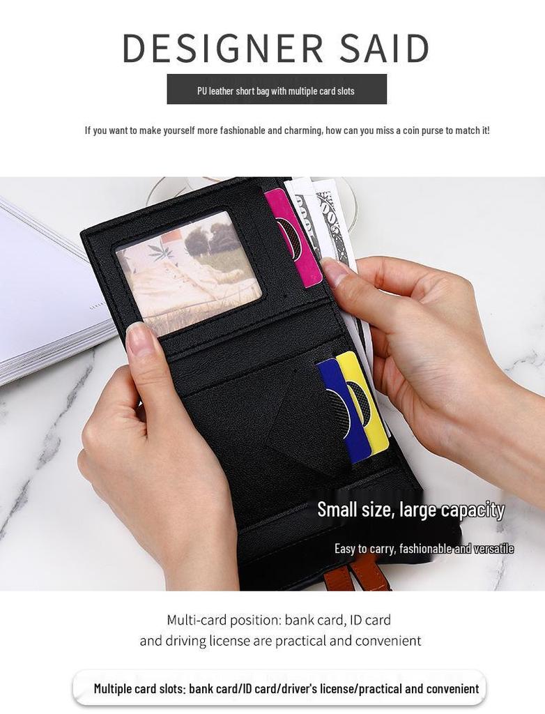 Europäische & Amerikanische Retro Dreifach-Geldbörse für Damen – Große Kapazität mit D-Schnalle und Mehrfach-Kartenfächern