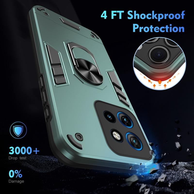 For Motorola Moto Edge 50 Neo 5G Case Ring Holder Shockproof Armor Phone Case For Moto Edge50 Neo Edge50Neo Lens Protect Cover