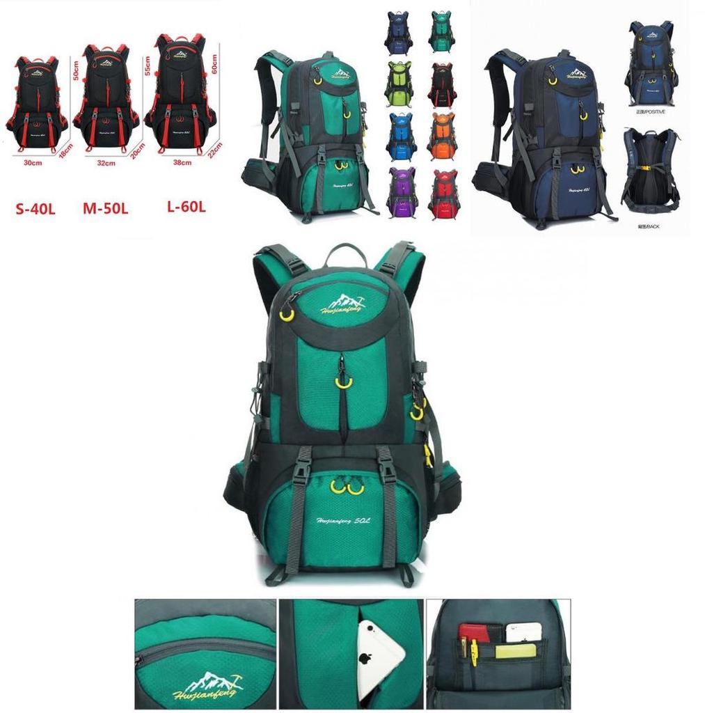 Anti-slip Hiking Backpack With Polyester Lining And Large Capacity 8 Colors Available