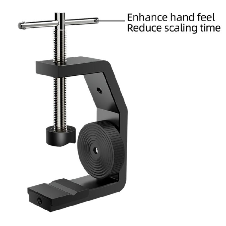 Tabletop Clamp with Multiple 1/4Inch Screw Port for Camera and Accessory  Tripod Head Fixing Clamp 3-60mm