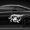 2PCS Car Door Side Stickers Artistic Horse Pattern Vinyl Decals Automotive Tuning Decoration Accessories For Cars Trucks SUVs