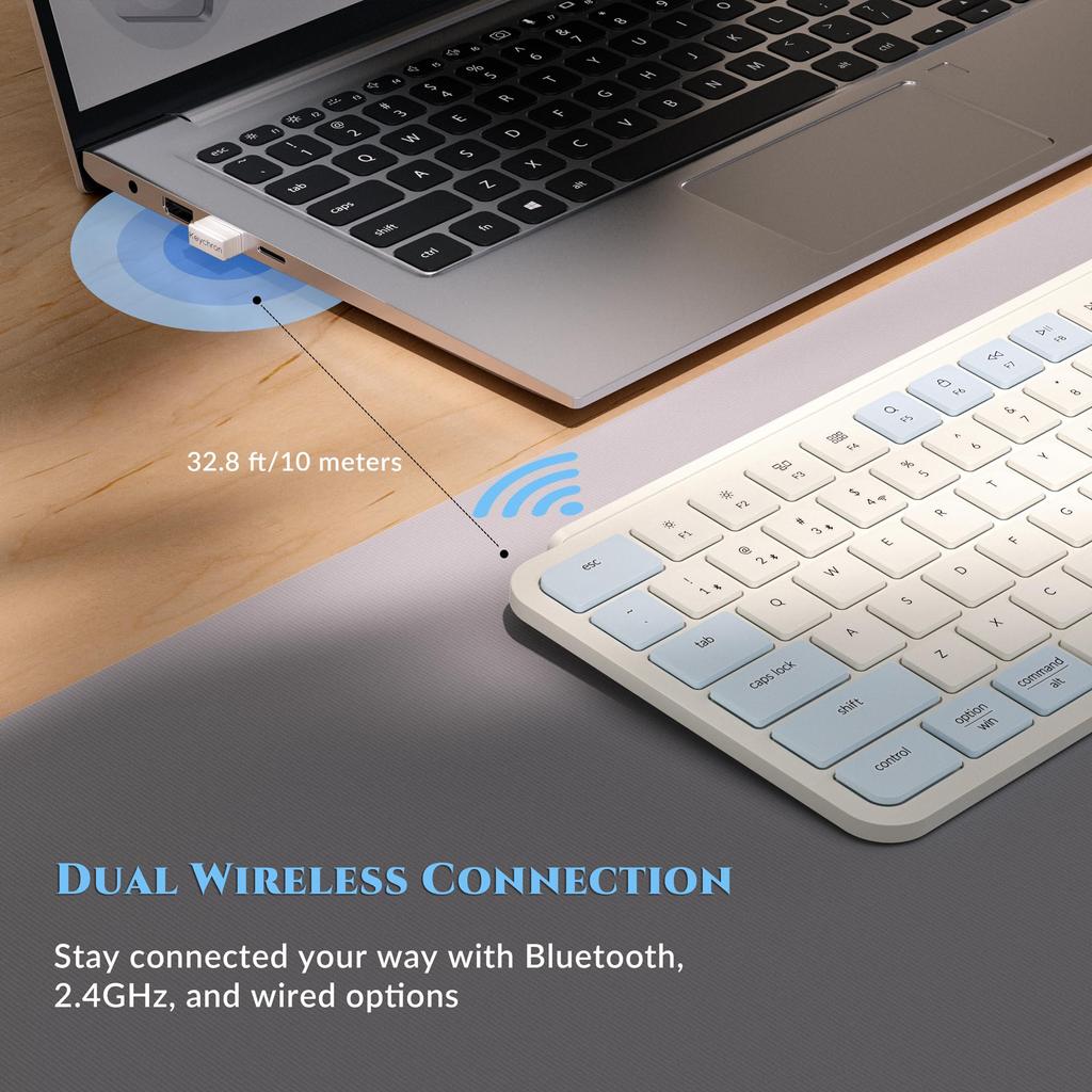 Keychron B6 Pro Wireless with Numeric ZMK Scissor Long Compatible with and Linux US Ultra-Slim Keyboard, Full-Size Keypad, Customization, Switches,