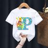 Anime Pokemons Tshirts for Children Pikachu Cartoon Letter Printed Shortsleeved Top Boys Girls Summer Fashion Sports Tshirt