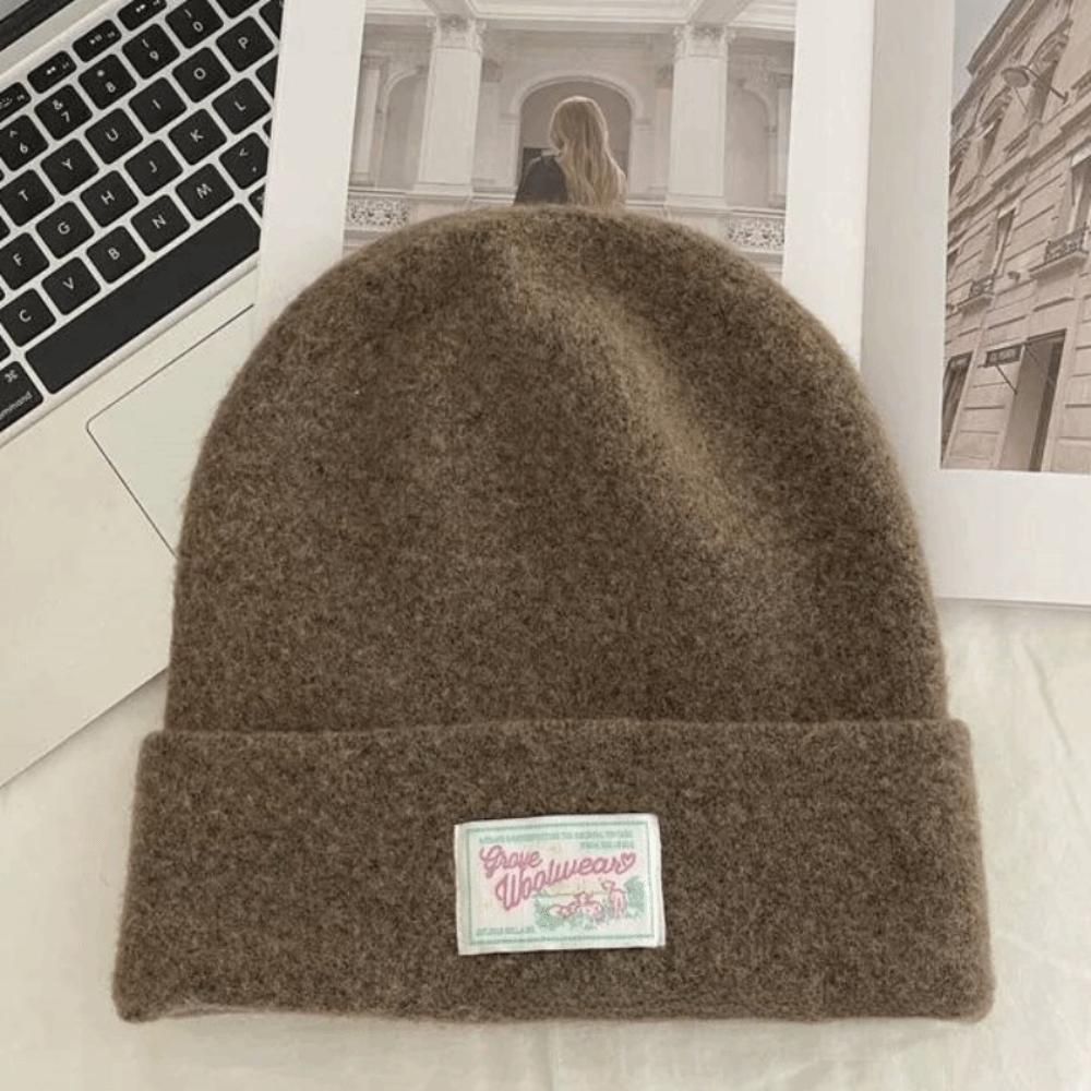 Keep Warm Knitted Pullover Hat Coldproof Beanies Cap Fashion Woolen Stacked Hat  Girls