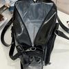 PU Leather Japanese Crossbody Bag Large Capacity Multi-pocket Design Transparent Ita Bag Zipper Storage Simple