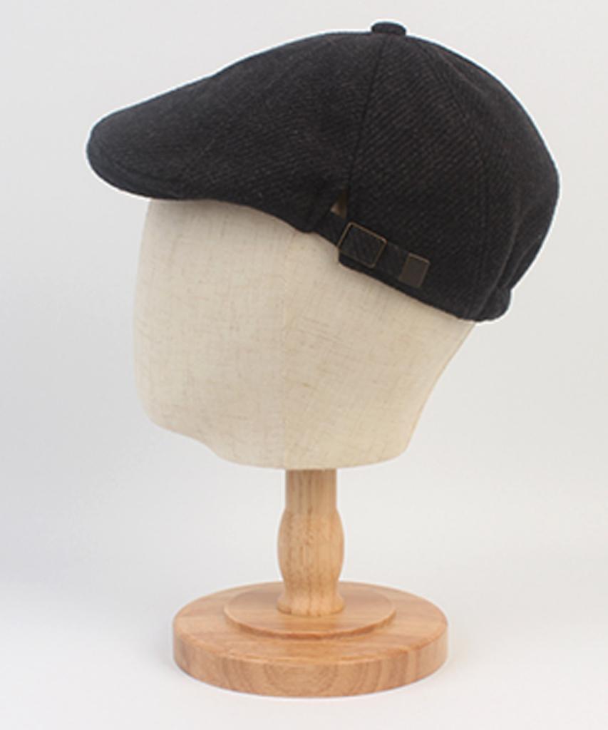 Yunibeosyeolkemiseuteuli Wool Side Belt Charcoal Hunting Cap