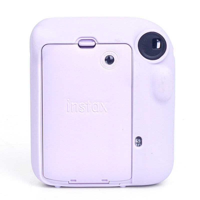 Per Fotocamera Fujifilm Instax Mini12 Custodia in Silicone Guscio Copertura Protettiva Monocolore Morbida Antigraffio Per Custodia Instant Mini 12