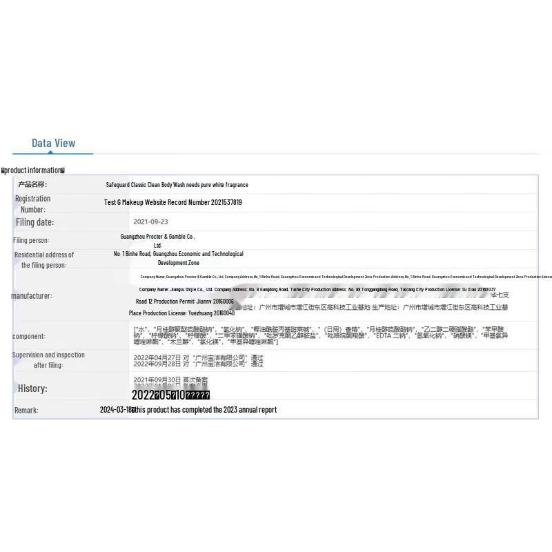 Safeguard Pure White Duft Duschgel
