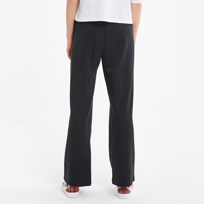 Puma Classics Drawstring Casual Straight-Leg Knit Pants Women bottoms Black 599223-01