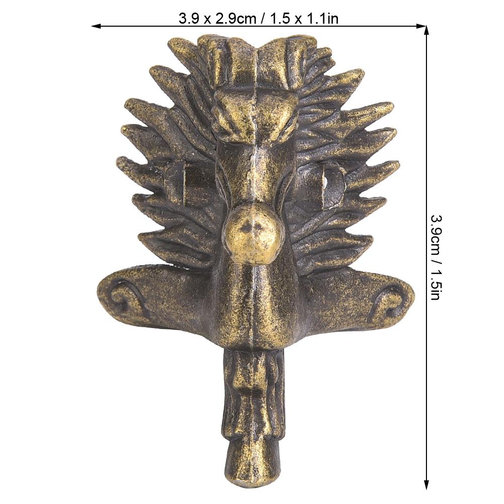 8PCS Horse Head Shaped Wooden Box Feet Leg Furniture Leg Corner Bracket Protector