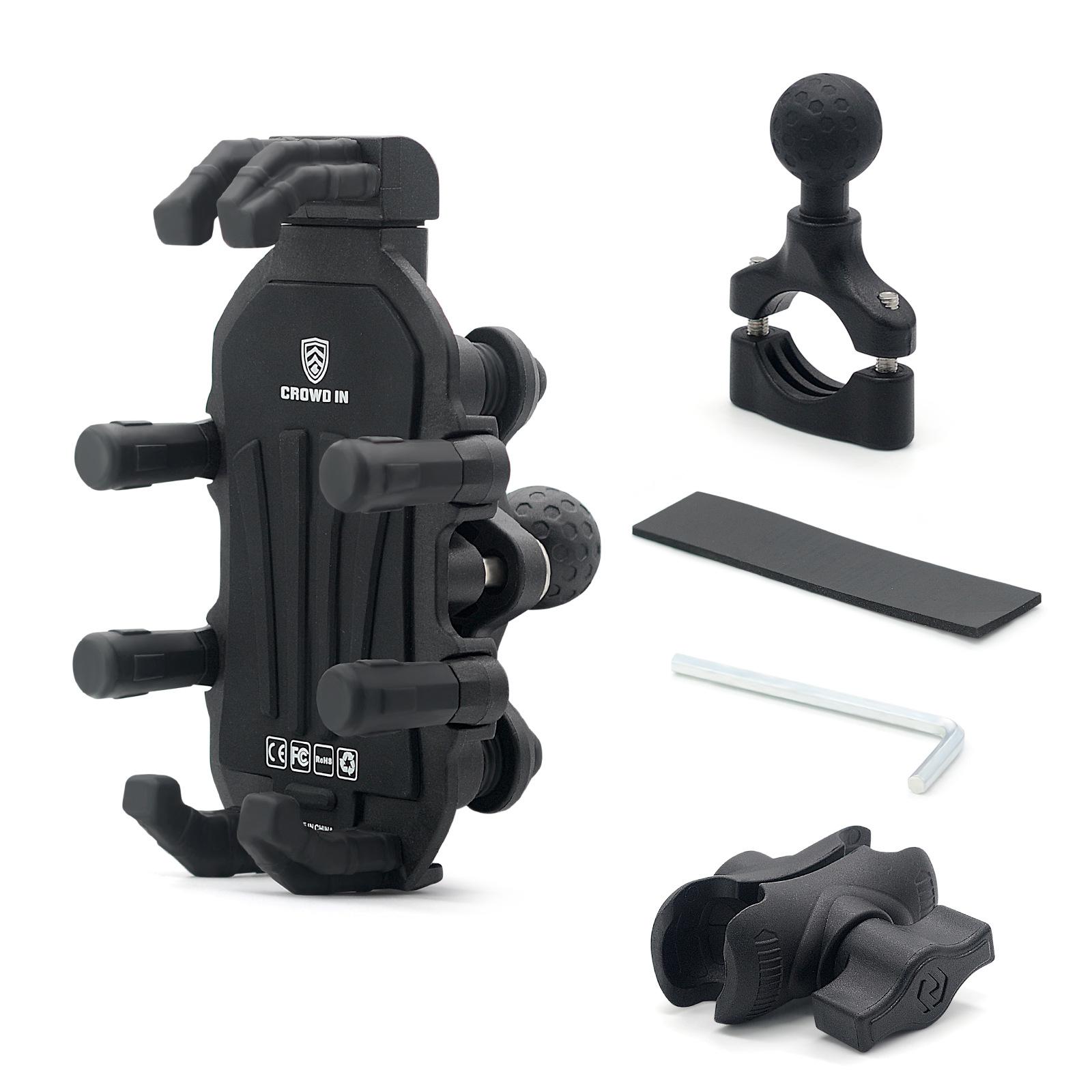 

Держатель для мобильного телефона из алюминиевого сплава, мотоциклетный горный электрический руль с фиксированной рамкой, амортизатор для подставок IPhone Samsung