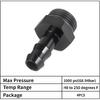 6AN ORB Male To 3/8" Hose Barb Straight Fitting Adapter Aluminum 4PCS