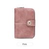 Short Women's Wallet, Retro Multi-card, Two-fold Zipper Card Bag, Coin Change Bag.