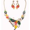 Vendita Calda Set Collana e Orecchini Farfalla Drip in Lega, Accessori Raffinati Personalità Stilosa Regalo