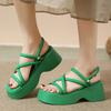 Fashion Women's Summer Chunky Platform Sandals Fashion Cross Strap Gladiator Shoes Woman Thick Bottom Wedge Heel Sandals for Women 2025