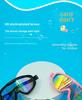HD Cartoon Unisex Kids' Large Frame Swimming Goggles, Anti-Fog & Waterproof