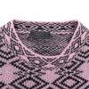 Prada Exzellenter Zustand Allover-Print Kaschmir-Strickoberteil für Herren, rosa und schwarz, Größe 44, UMB258 Oberteile 44 Rosa / SchwarzGebraucht