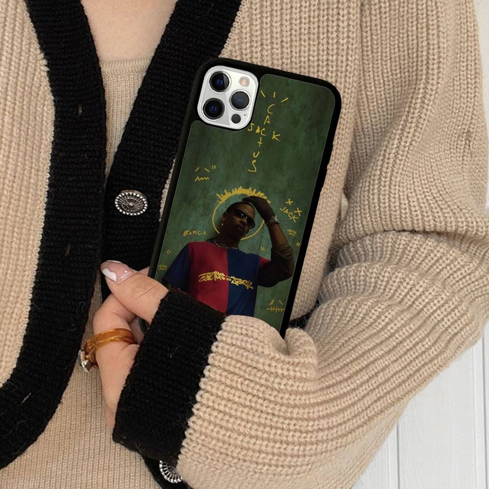 T-Travis S-ScottS Singer For IPhone 17 16 15 14 13 12 11 Pro Max Plus Shockproof PC+TPU Phone Back Cover