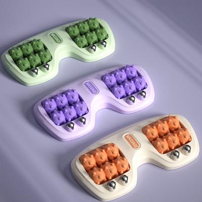 Fußroller-Massagegerät Fußmassage Magnetischer Perlenroller Mehrpunkt-Fußmassage Fußtherapie Reibungs-Fußmassagegerät Dreifarbig