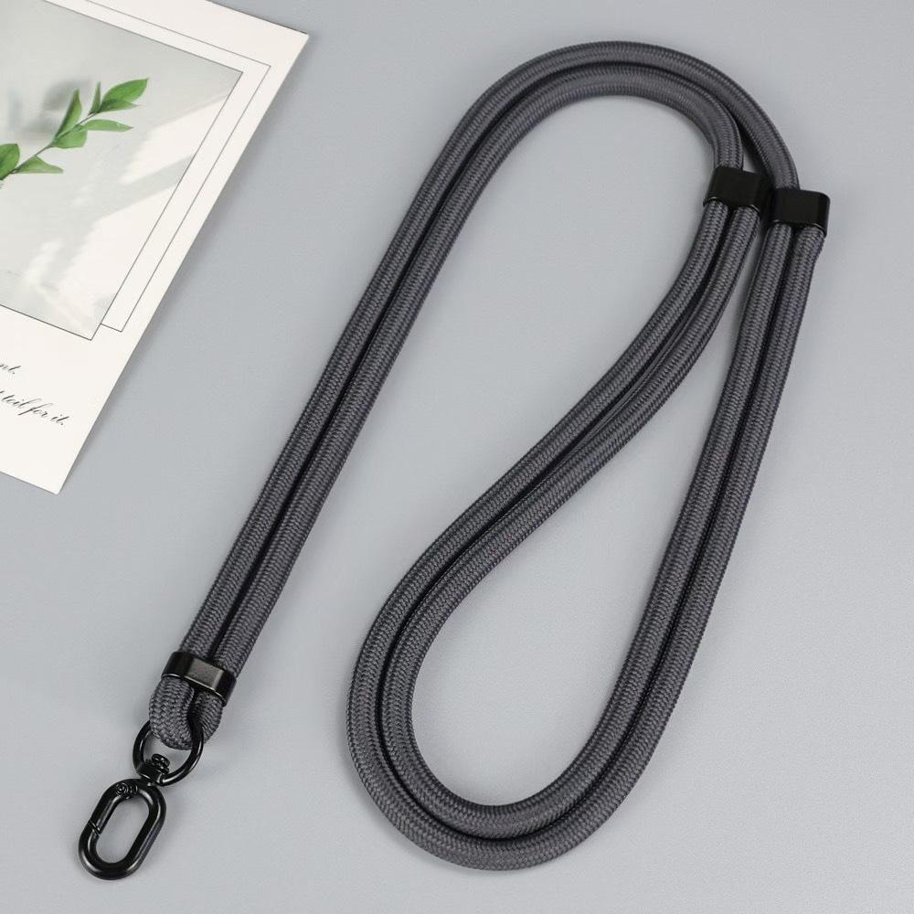 Macaron Thick Rope Phone Lanyard - Adjustable 7-8mm Climbing Gasket for Shoulder, Back, or Neck